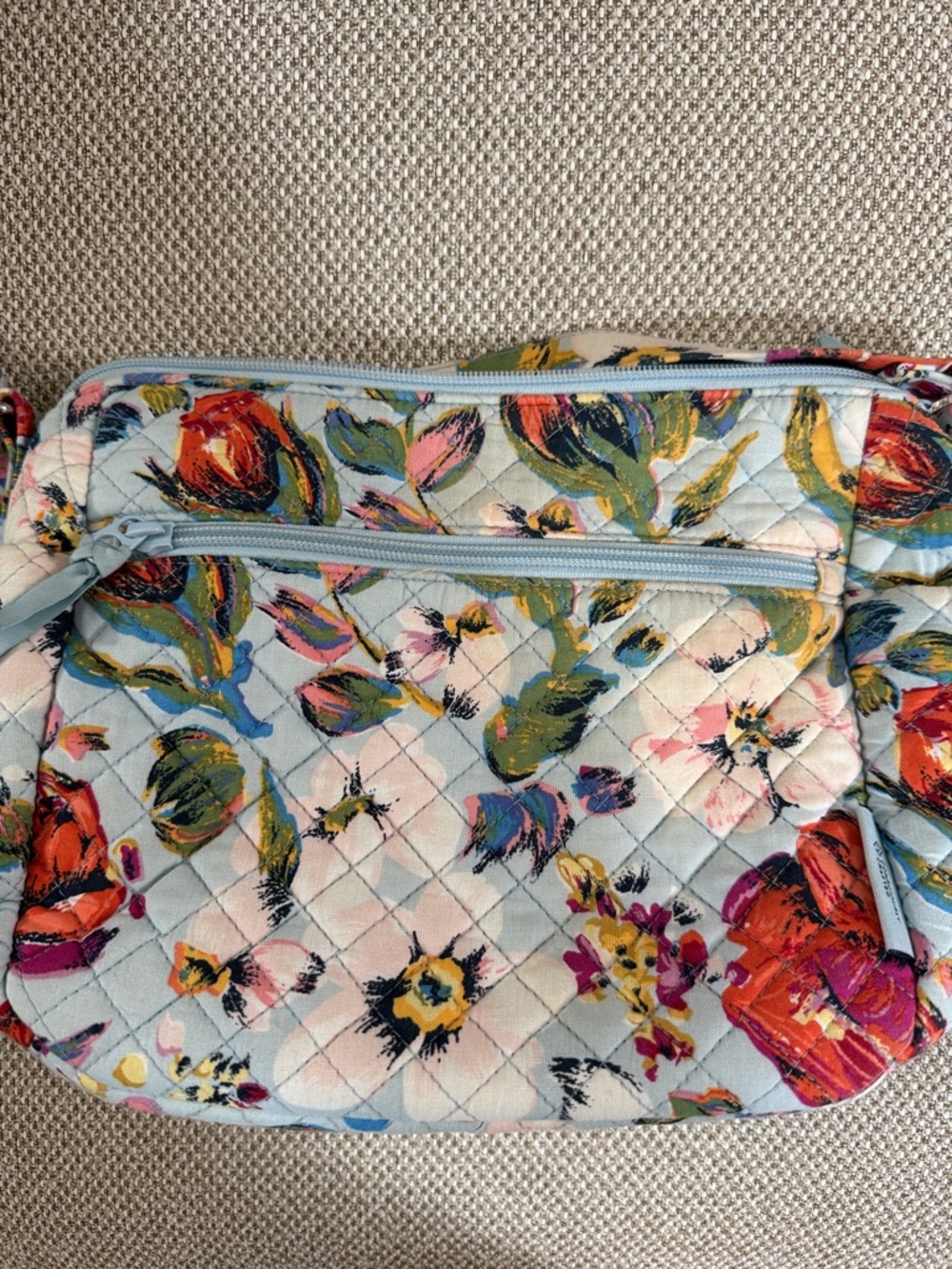 Vera Bradley Quilted Crossbody Bag with Cup Holders